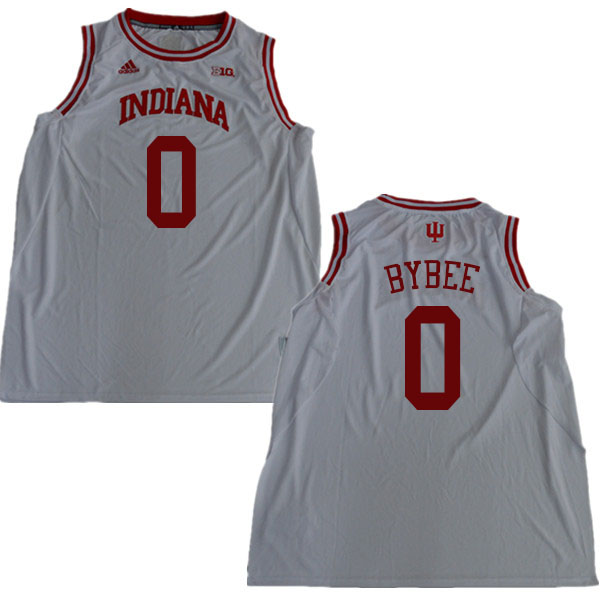 Men #0 Cooper Bybee Indiana Hoosiers College Basketball Jerseys Sale-White